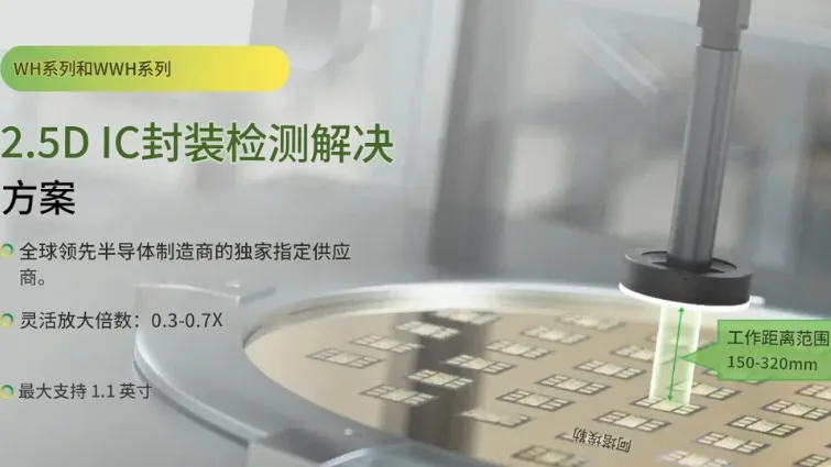 图像3. COOLENS® WH与WWH系列镜头的2.5D/3D封装检测方案 