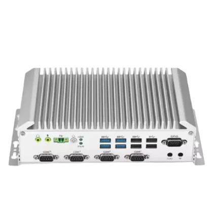 无风扇迷你箱式电脑英特尔第八代 I7-8550U 紧凑型嵌入式工业电脑 I3/i5/i7 2xLAN 10xCOM 8xUSB IEC60068