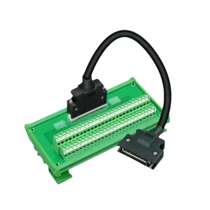 SCSI50P SCSI 50P MDR 母头分线板带线 SCSI-50P 接线端子模块适配器连接器 C45 DIN 导轨安装