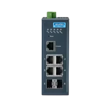 研华 Eki 7706E 4FE+2SFP 快速以太网管理型冗余工业交换机