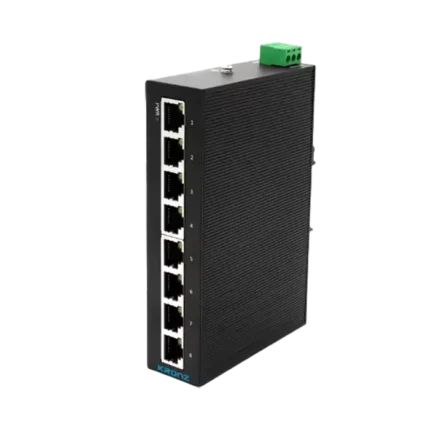 KRONZ 网络 POE 以太网交换机 8 端口 10/100/1000M Bit/s DIN 导轨非管理型工业以太网交换机，适用于运输