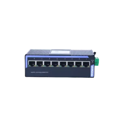 热销 8 端口 10/100mbps 工业以太网交换机 DIN-RAIL IP40 无风扇工业网络交换机