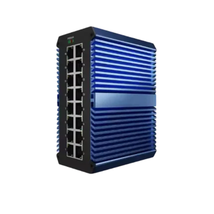 16 端口 Din-Rail 户外安装以太网交换机，IP50 防护等级，100Mbps，适用于 LAN