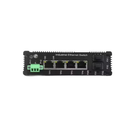 热销工业以太网交换机 802.3af/at 2 100m Sfp 端口和 4 10/100m Rj45 端口以太网交换机
