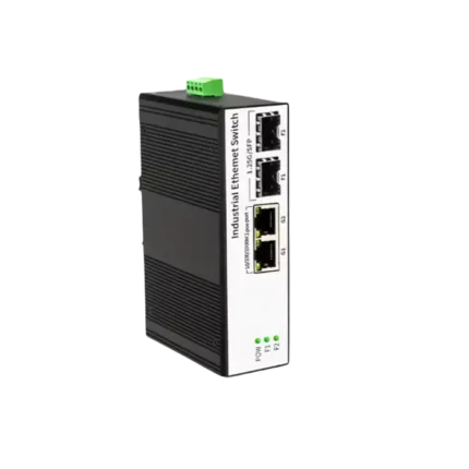 2 SFP 2 端口 1000Mbps PoE 千兆工业光纤交换机 DIN 导轨以太网交换机 -40 ℃ 185°F 60W PoE 企业级
