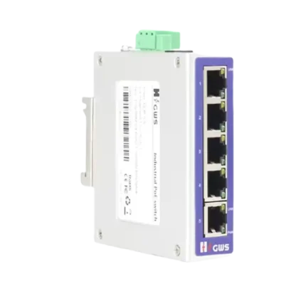 工业以太网交换机 5 端口 10/100M 网络交换机，具有 IP40 防护等级，适用于无线 AP